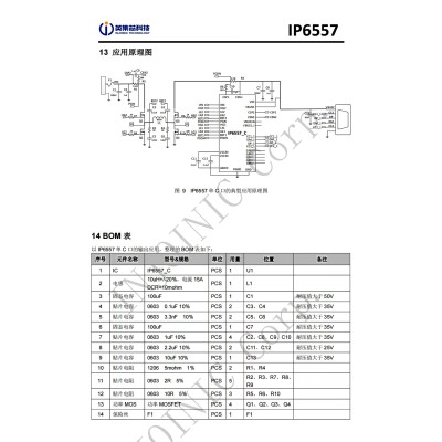 IP6557 英集芯 140W功率 双口输出快充协议SOC芯片 车载充电方案图3