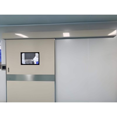 亚萨合莱北京门业洁净室专用电动推拉平移门 钢质电动平移门 自动净化门 快速开启与关闭 节省时间 厂家规格齐全图2