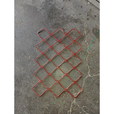 4毫米厚7厘米孔铝拉网 阳台窗户学校栅栏走道装饰装修吊顶菱形 铝美格网图2