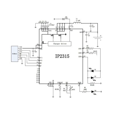 英集芯IP2315 同步降压 4.8A单节锂电池充电芯片 快充协议图2