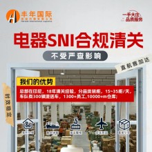 丰年国际物流中国电器出口印尼专线双