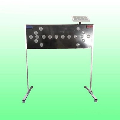 黑色太阳能导向灯 道路施工太阳能导向牌 交通安全设施厂家图2