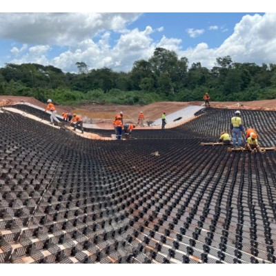 高度100mm焊炬430mm厚度1.5mm的护坡蜂巢约束系统塑料土工格室图2