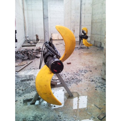 QJB潜水推流器 大叶轮玻璃钢低速推进器图4