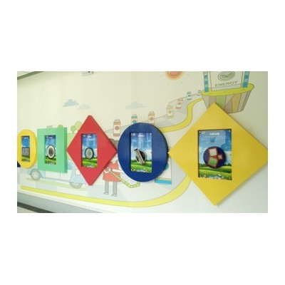 壁挂式科技展品 科教智慧墙壁挂展品 科技走廊实验室 科教智慧墙 人工智能创新发明互动模块  机械蜂巢创新互动模块图2