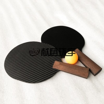 碳纤维加固木把手乒乓拍底板 低风阻拍型  新手入门/比赛备用拍图3
