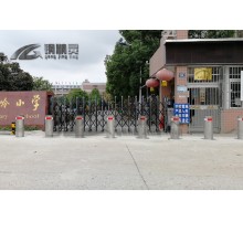 武汉钢精灵升降路桩 可移动路桩图片 学校阻