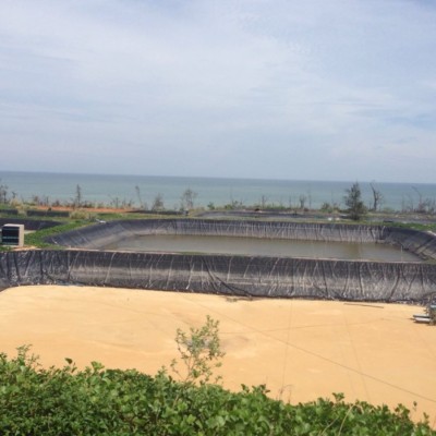 1mm厚hdpe防渗土工膜出口印尼应用于海水养虾图3