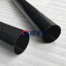厂家直供3k哑光斜纹碳纤维圆管 高强度碳纤维制品 无乱纹碳纤维管
