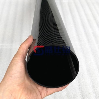 厂家直供3k哑光斜纹碳纤维圆管 高强度碳纤维制品 无乱纹碳纤维管图4
