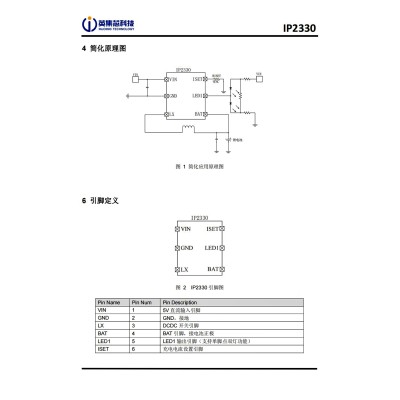 IP2330 英集芯 单节锂电池同步开关降压充电芯片 5V输入1.5A充电图2