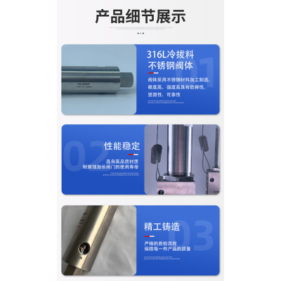 超高压安全阀泄压排气安全溢流阀防漏比例卸荷不锈钢直通型可调型图5