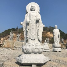 定做一尊石雕地藏菩萨 青石骑谛听神兽石雕地藏寓意 寺庙供奉石佛像