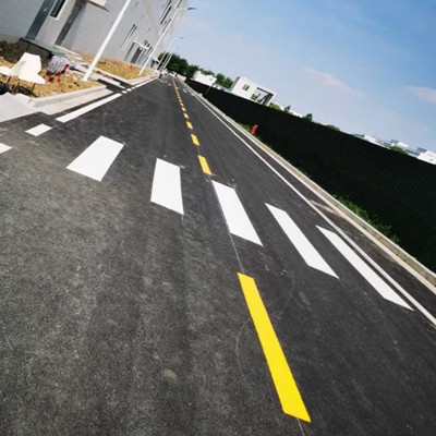 苏州工厂画人行道线、苏州小区道路画线图2