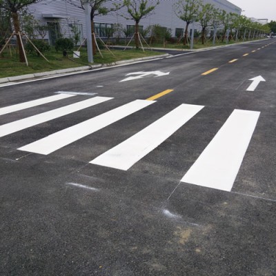 苏州工厂画人行道线、苏州小区道路画线图3