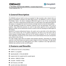 EMS4422,替代ASW3642,HDMI2.0切换器ic