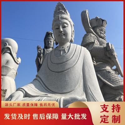 633石材雕刻观音寓意 寺庙青石乘龙观音鳌鱼观音菩萨石像 手工雕刻图3