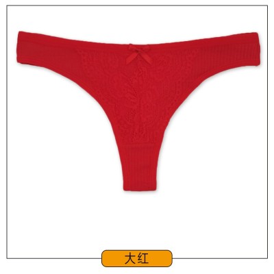 现货外贸女士丁字裤 螺纹棉性感时尚低腰内裤女 跨境temu批发货源图2