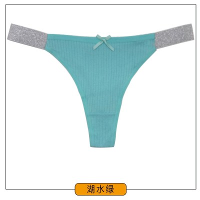 厂家批发女式丁字裤 螺纹棉现货T字裤跨境亚马逊出口货源女士内裤图7