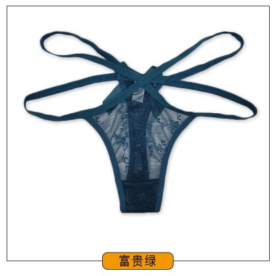 云梦妮女士内裤 性感女士纯色蕾丝丁字裤 跨境外贸厂家批发货源图5