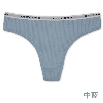 云梦妮外贸女式丁字裤 螺纹字母内裤亚马逊wish跨境货源厂家批发图4