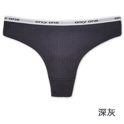 云梦妮外贸女式丁字裤 螺纹字母内裤亚马逊wish跨境货源厂家批发图6