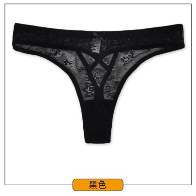 外贸跨境女士内裤Panties 少女性感情趣蕾丝透明镂空女士丁字裤图3