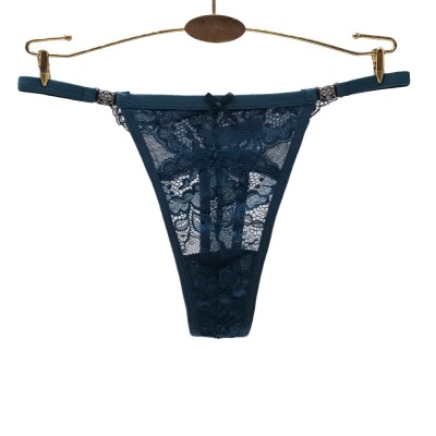 云梦妮外贸女式丁字裤性感蕾丝金属短裤跨境电商货源厂家现货批发图6