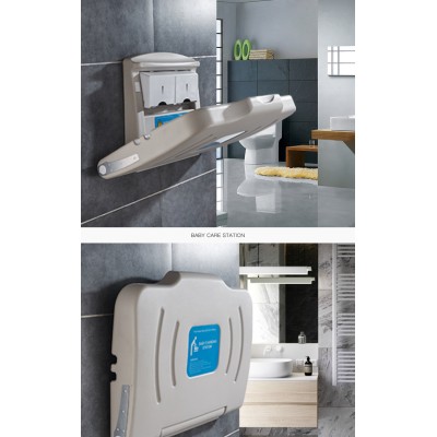 第三卫生间婴儿护理台宝宝换尿布台可折叠图3