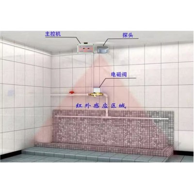 学校沟槽厕所小便尿槽感应冲水器图3