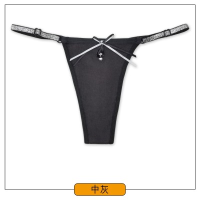 云梦妮女式内裤螺纹棉丁字裤外贸亚马逊eBay货源内裤厂家现货批发图4