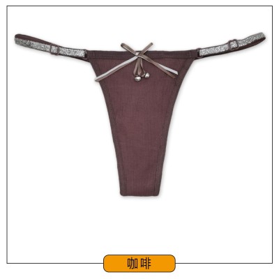 云梦妮女式内裤螺纹棉丁字裤外贸亚马逊eBay货源内裤厂家现货批发图2