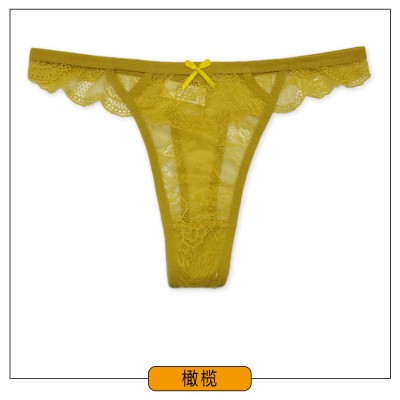 跨境希音新款丁字裤性感蕾丝镂空低腰女士内裤云梦妮内裤图3