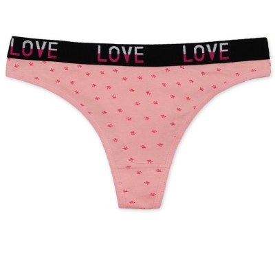 厂家货源棉印花女式丁字裤 跨境现货性感T字裤 云梦妮女士内裤图4