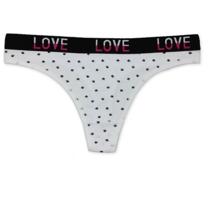 厂家货源棉印花女式丁字裤 跨境现货性感T字裤 云梦妮女士内裤图5