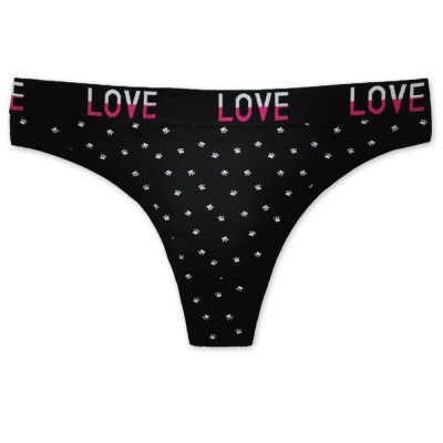 厂家货源棉印花女式丁字裤 跨境现货性感T字裤 云梦妮女士内裤图3