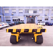 20吨无轨电动平板车 重型电动工具拖车
