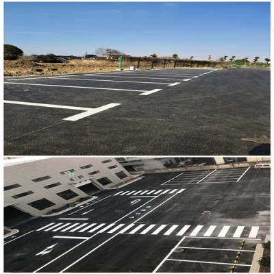 苏州仓库堆放区划线 苏州消防网格线登高面划线 苏州工业园区人行道地面画线图5