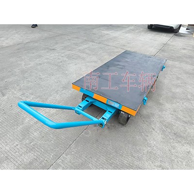 3吨小型平板拖车 带橡胶垫工具车图1