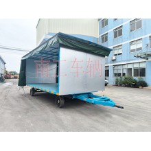 5吨雨篷拖车 牵引式雨棚平板拖车