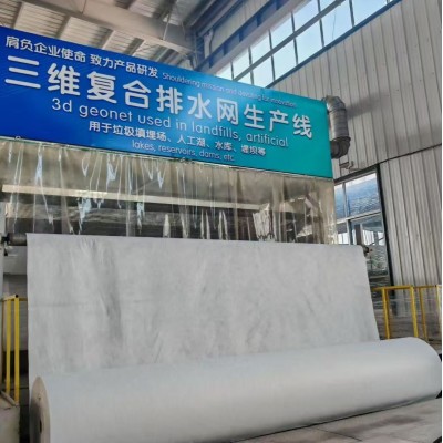 300g/7mm/300g聚酯长纤三维复合排水网厂家报价图2