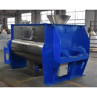 双轴桨叶无重力混合机陶瓷行业彩砂搅拌混合设备图4