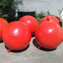 单点定位水上警示标志800浮球 可贴反光条塑料浮球