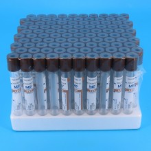 棕色管帽含肝素钠抗凝剂PET材质真空采血管_抽血管